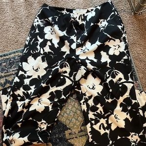 Talbots Gold Label Vintage Silk and Cotton Floral Pants